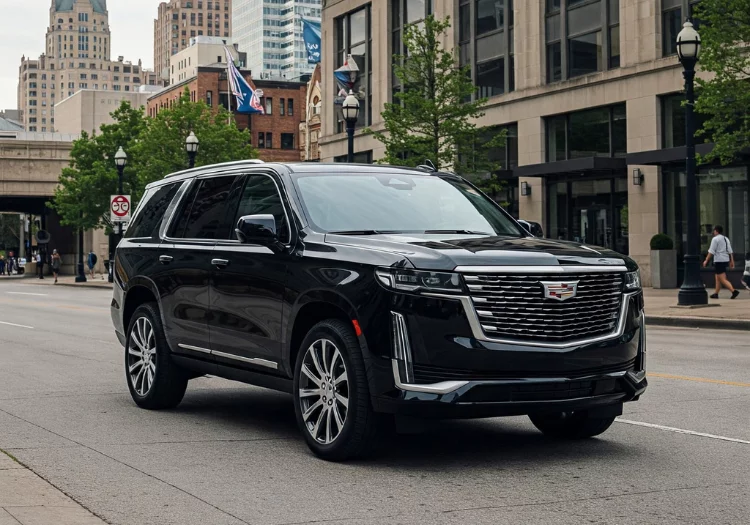 Luxury Black Cadillac Escalade SUV